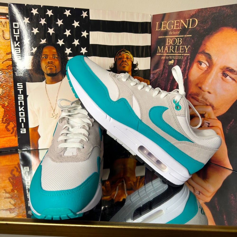 Men's Nike Air Max 1 SC Neutral Grey/Clear Jade-White